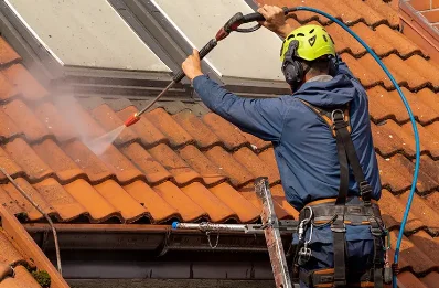Démoussage et hydrofuge de toiture à Sistels